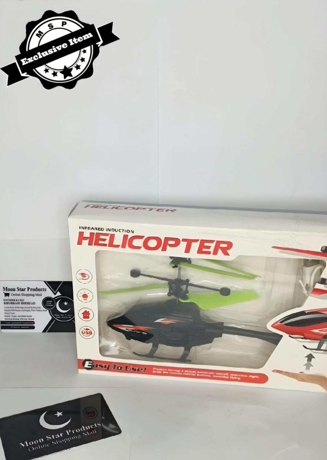 Flying Unisex Plastic Helicopter with Hand Induction Control - 1 Pc - Smart Mart Online
